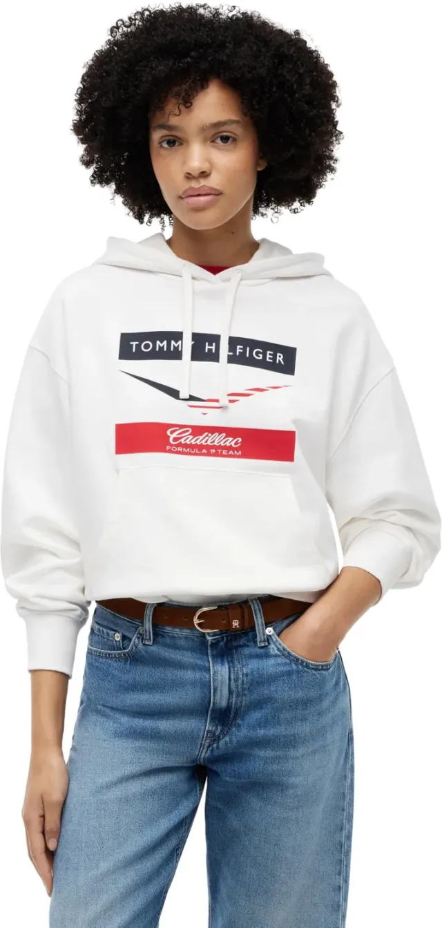 Tommy Hilfiger Chevron WW0WW52142 felpa donna XL blu