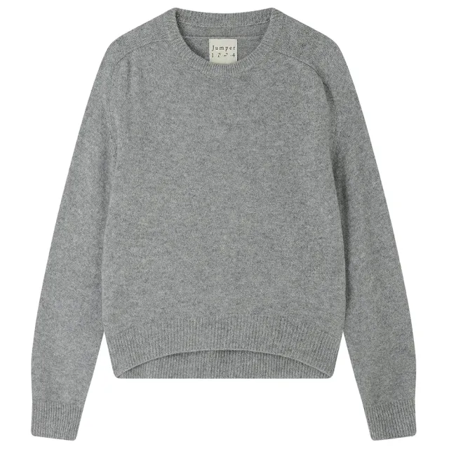 Jumper 1234 Cashmere Oversize Crew maglione grigio pesante