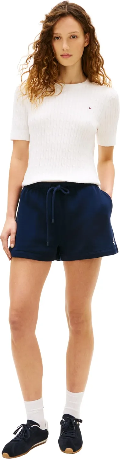 Tommy Hilfiger pantaloncini sportivi donna blu navy