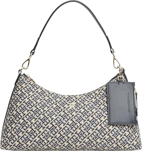 Tommy Hilfiger Icon Jacquard borsa spalla blue mono