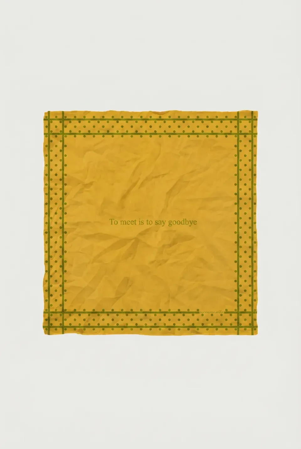 Massimo Alba Hanky1 fazzoletto cotone nugget gold