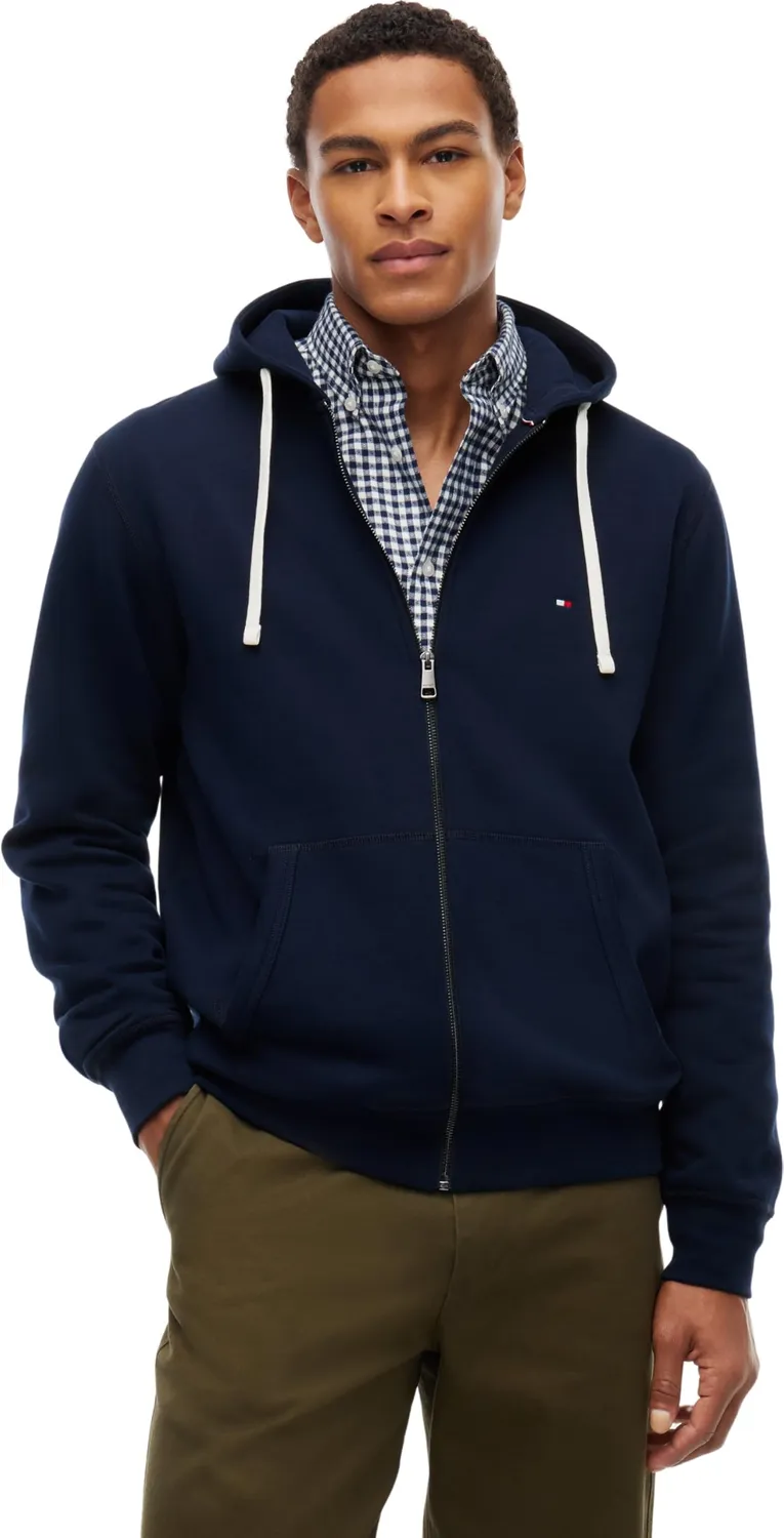Tommy Hilfiger Essential Fleece MW0MW44931 felpa zip cappuccio pile