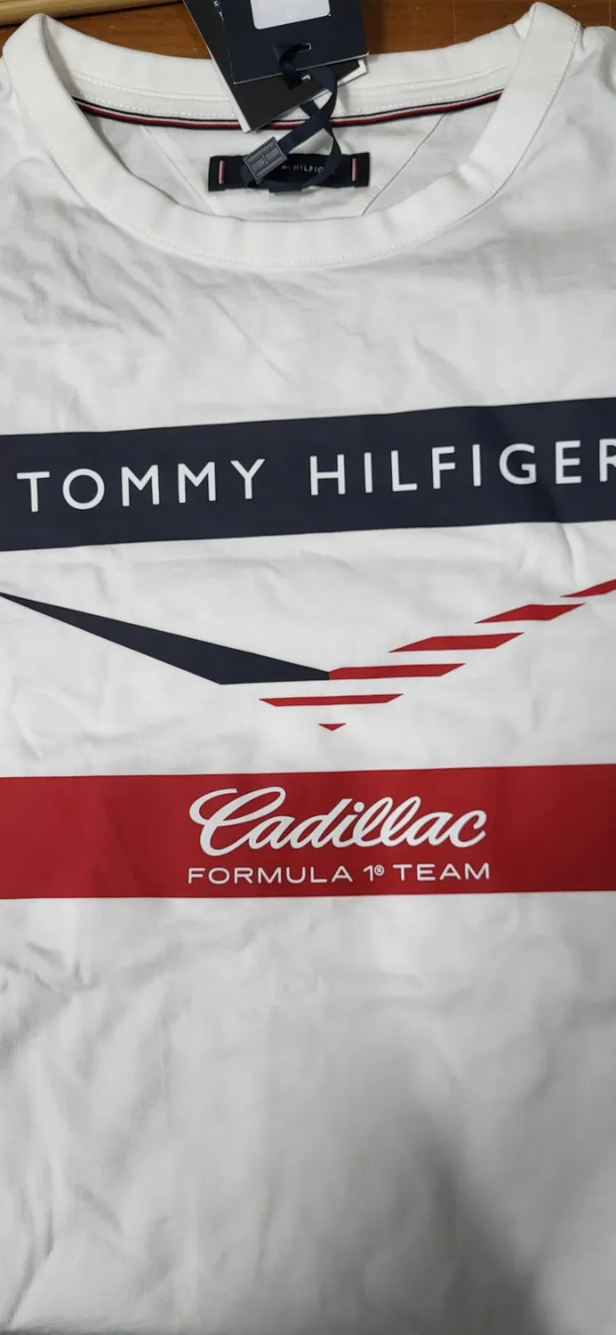 Tommy Hilfiger TH X Cadillac F1 t-shirt donna XXL Chevron