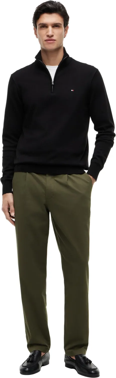 Tommy Hilfiger Essential Cotton Mock Pullover Mezza Zip M