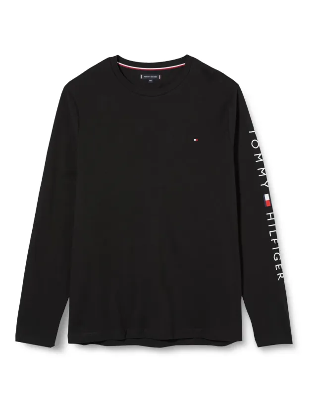 Tommy Hilfiger Tommy Logo MW0MW34147 maglia manica lunga nero