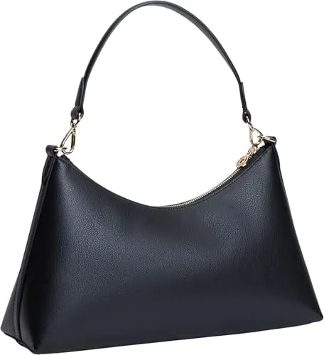Tommy Hilfiger Icon Borsa a Spalla Donna Nera Monete