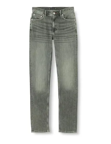 Tommy Hilfiger Denton jeans dritti uomo grigio elasticizzato