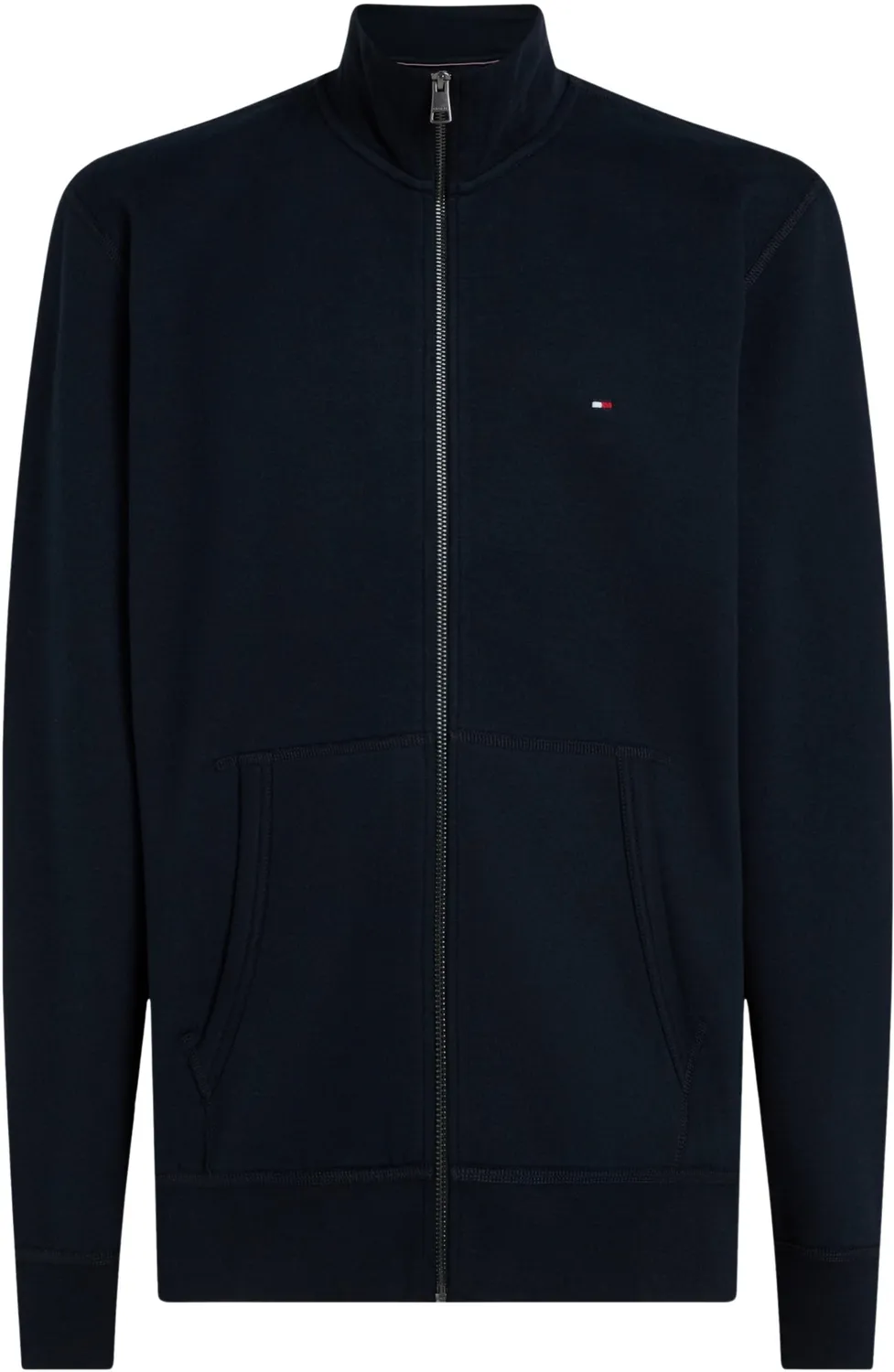 Tommy Hilfiger Essential Fleece felpa uomo zip collo alto