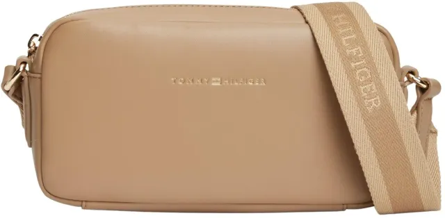 Tommy Hilfiger Essential tracolla donna beige Safari Canvas