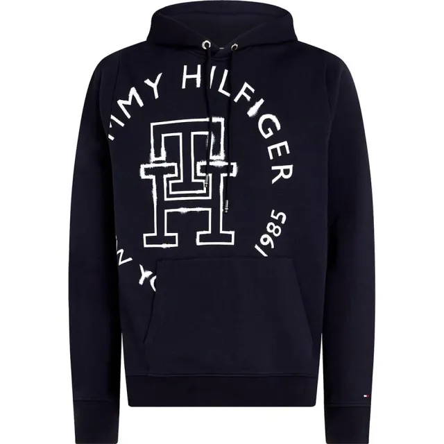 Tommy Hilfiger Roundel Hoody Felpa Uomo M Monogram Ink
