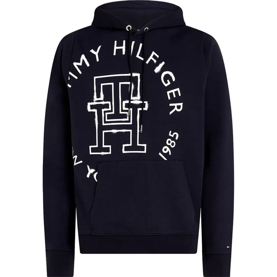 Tommy Hilfiger Roundel Hoody Felpa Uomo M Monogram Ink