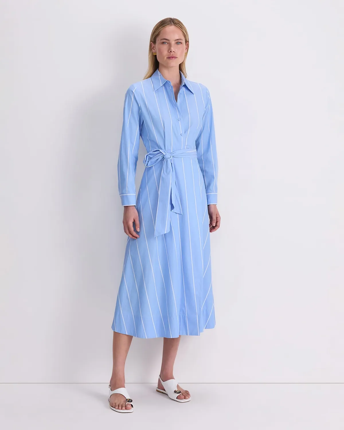 Sportscraft Etta Stripe vestito donna midi a righe