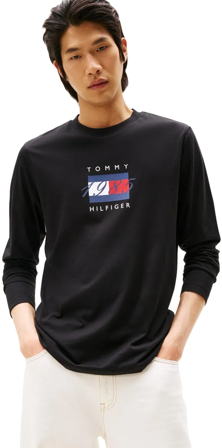 Tommy Hilfiger Linear Flag Maglia Uomo Maniche Lunghe