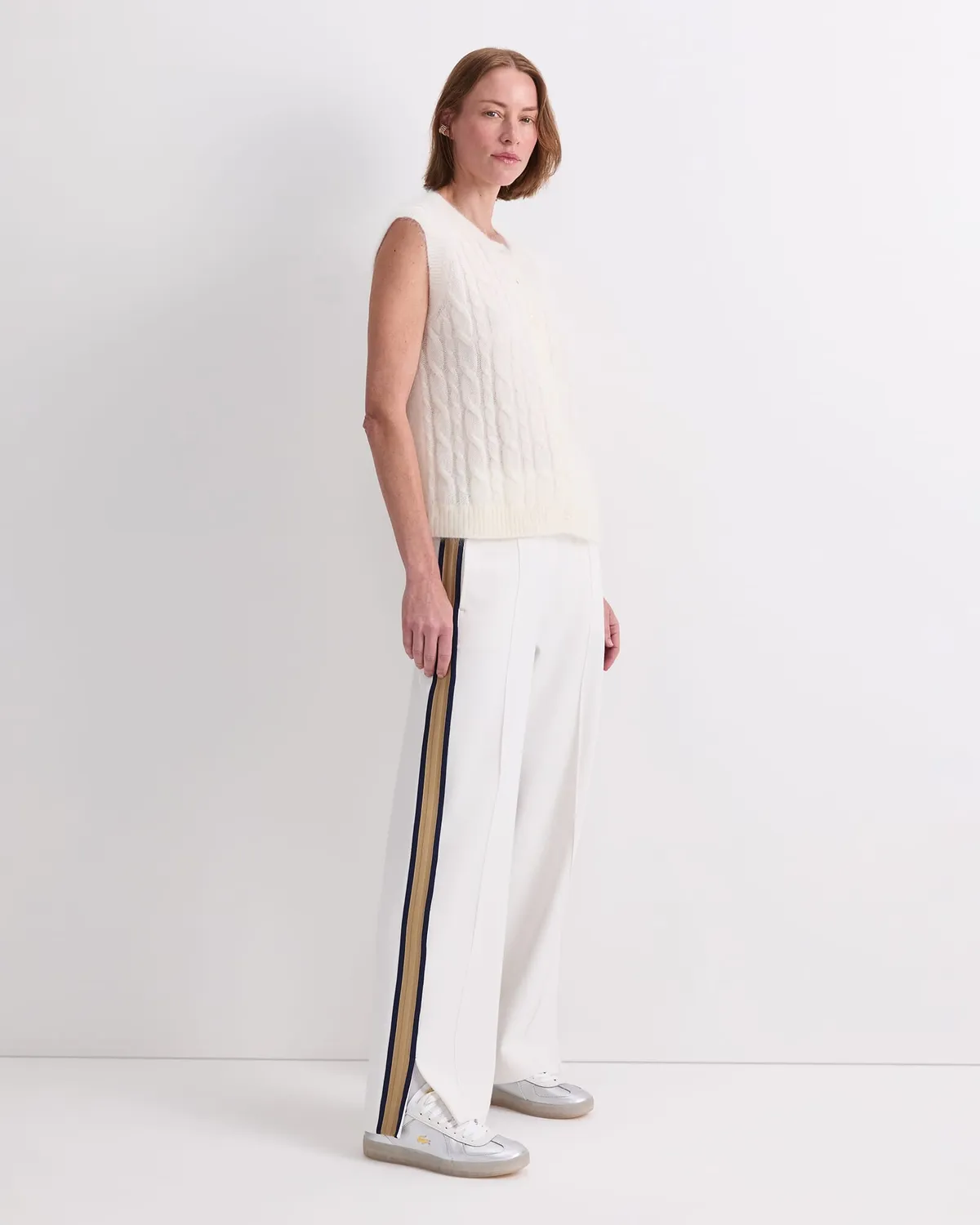 Sportscraft Tatiana gilet mohair trecce donna con bottoni
