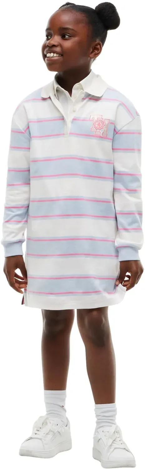 Tommy Hilfiger Rugby Dress Kg0kg09706 abito polo 14 anni manica lunga