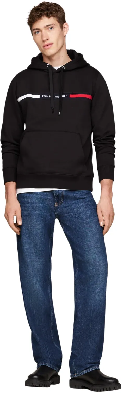 Tommy Hilfiger Chest Insert felpa cappuccio uomo nera M
