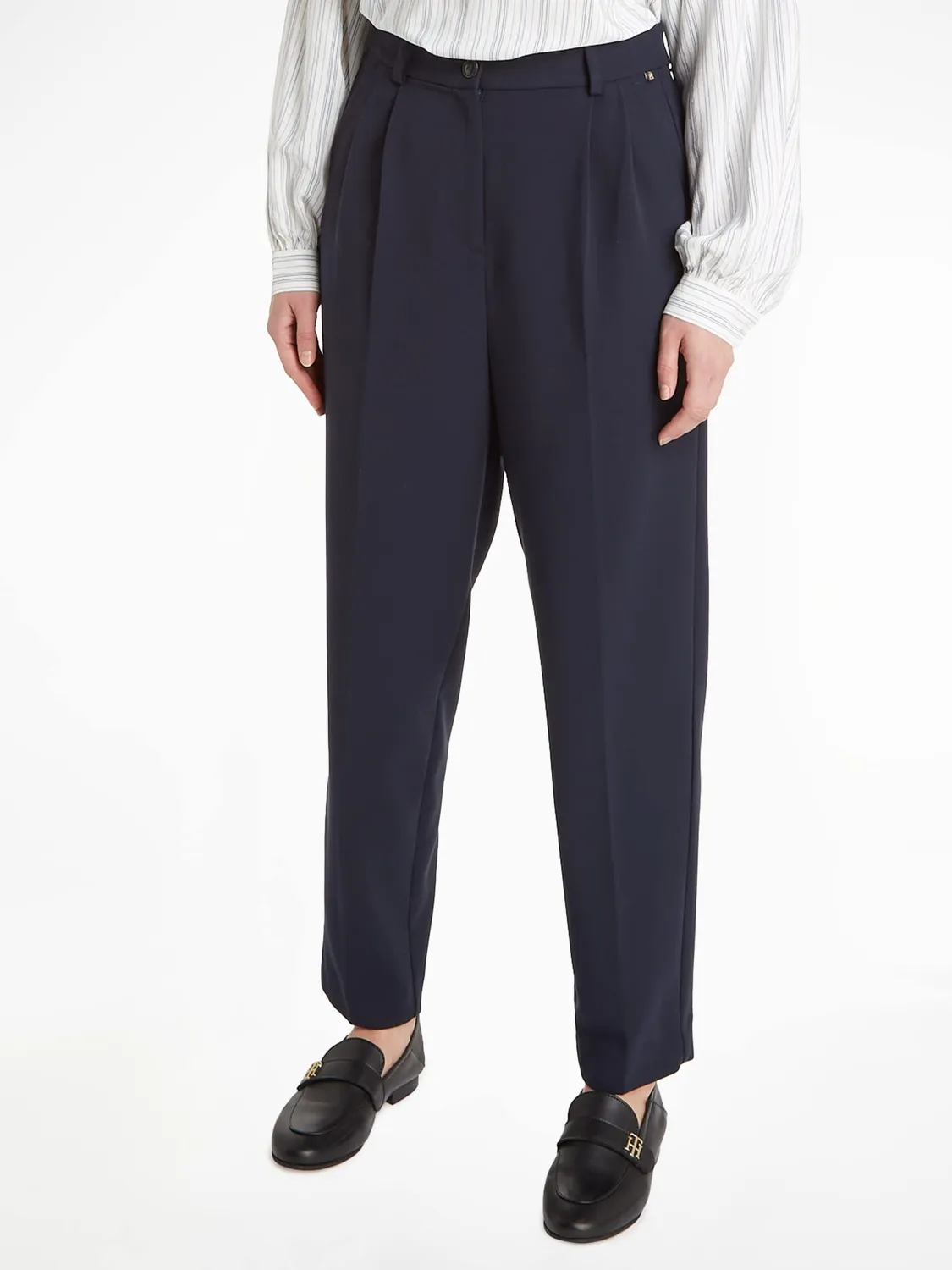 Tommy Hilfiger pantaloni tessuto donna vestibilità classica