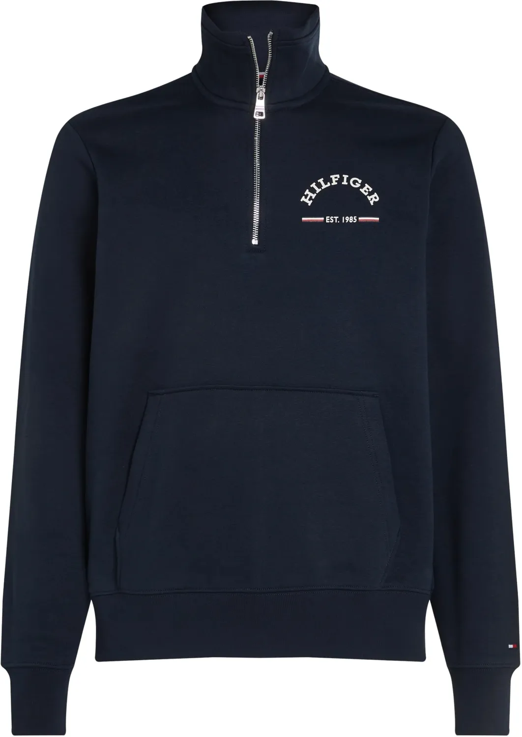 Tommy Hilfiger Collar Zip felpa uomo senza cappuccio blu XS