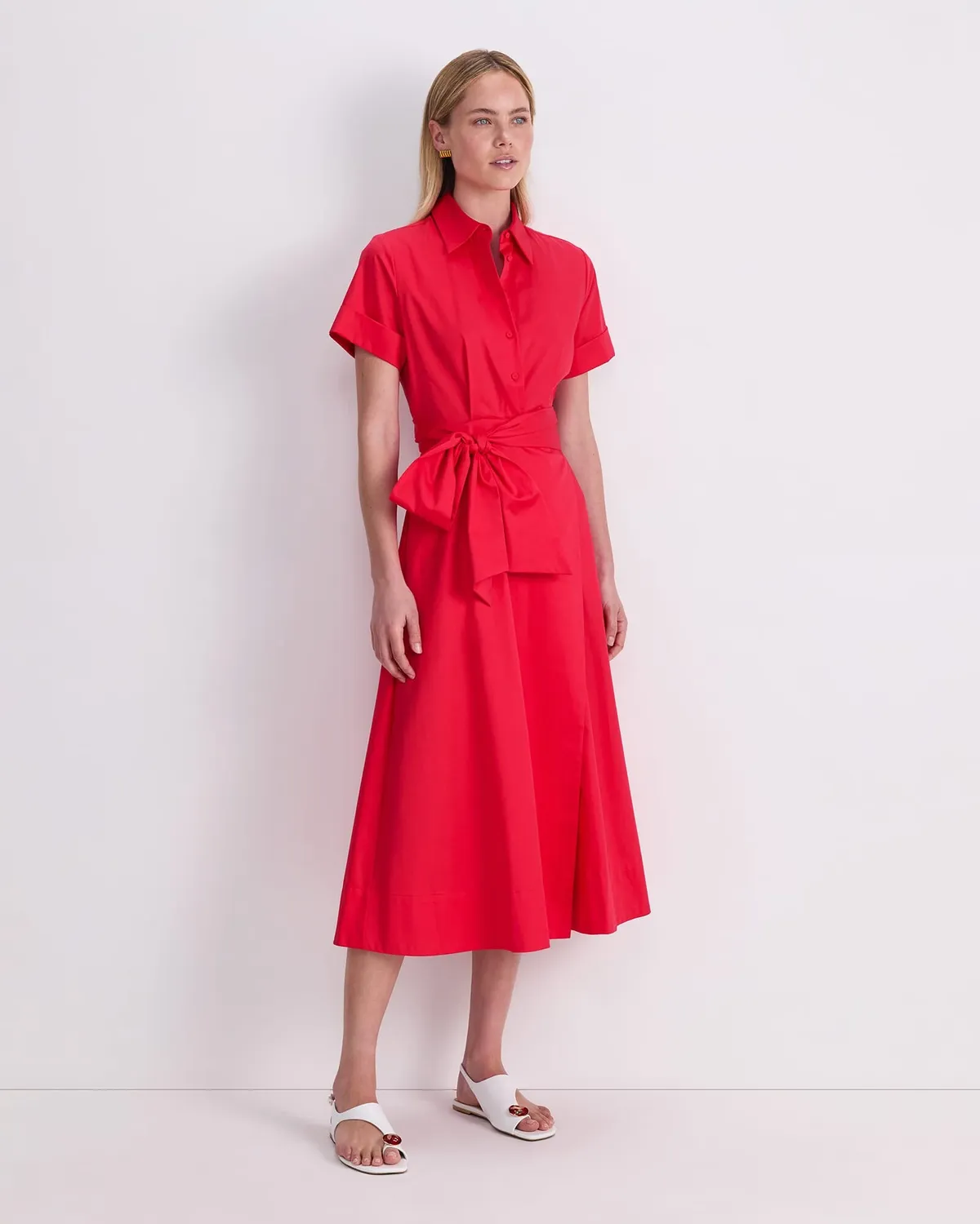 Sportscraft Etta Sarong abito donna midi camicia
