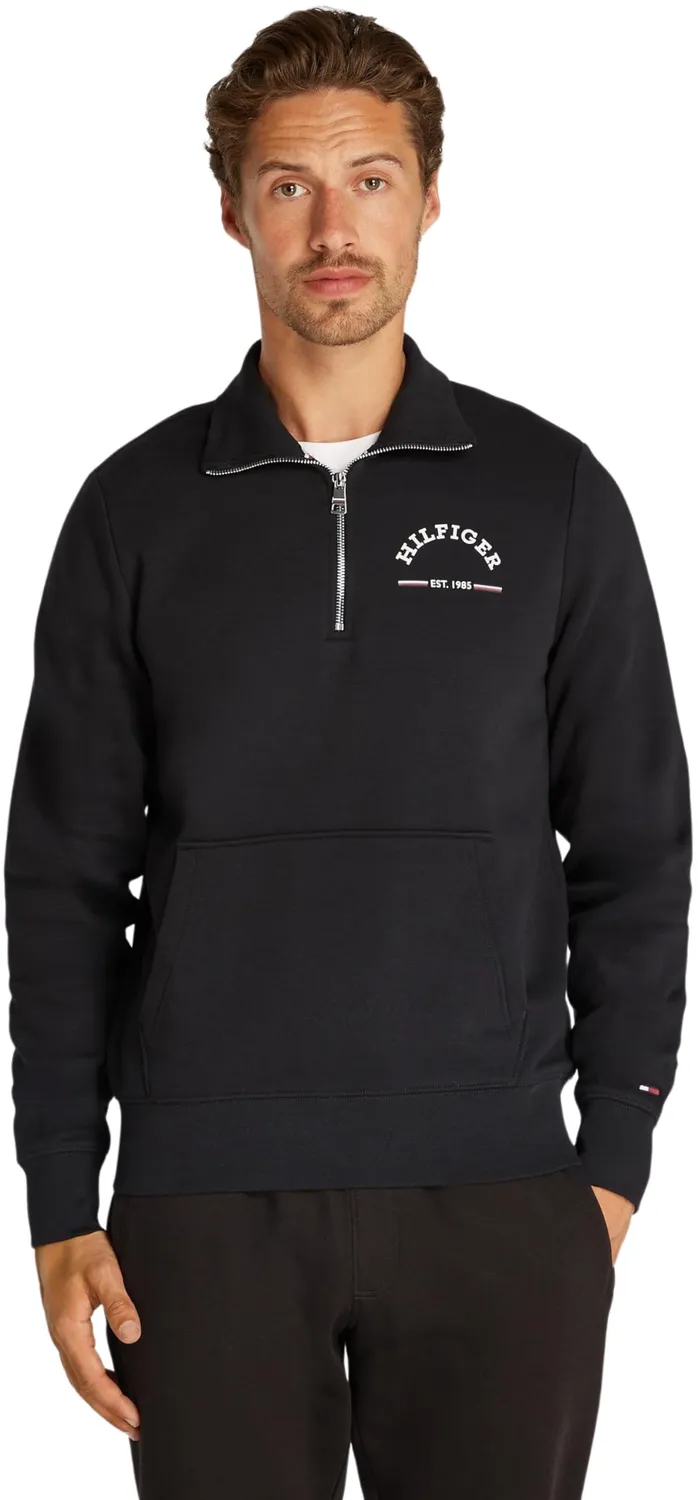 Tommy Hilfiger Collar Zip felpa uomo senza cappuccio blu XS