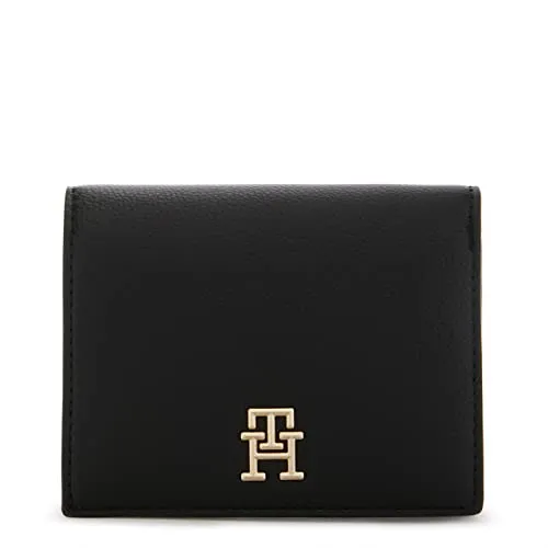 Tommy Hilfiger TH Casual Portafoglio Donna Nero 12cm