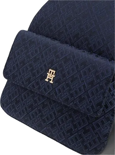 Tommy Hilfiger Jacquard AW0AW18915 Zaino Donna Blu