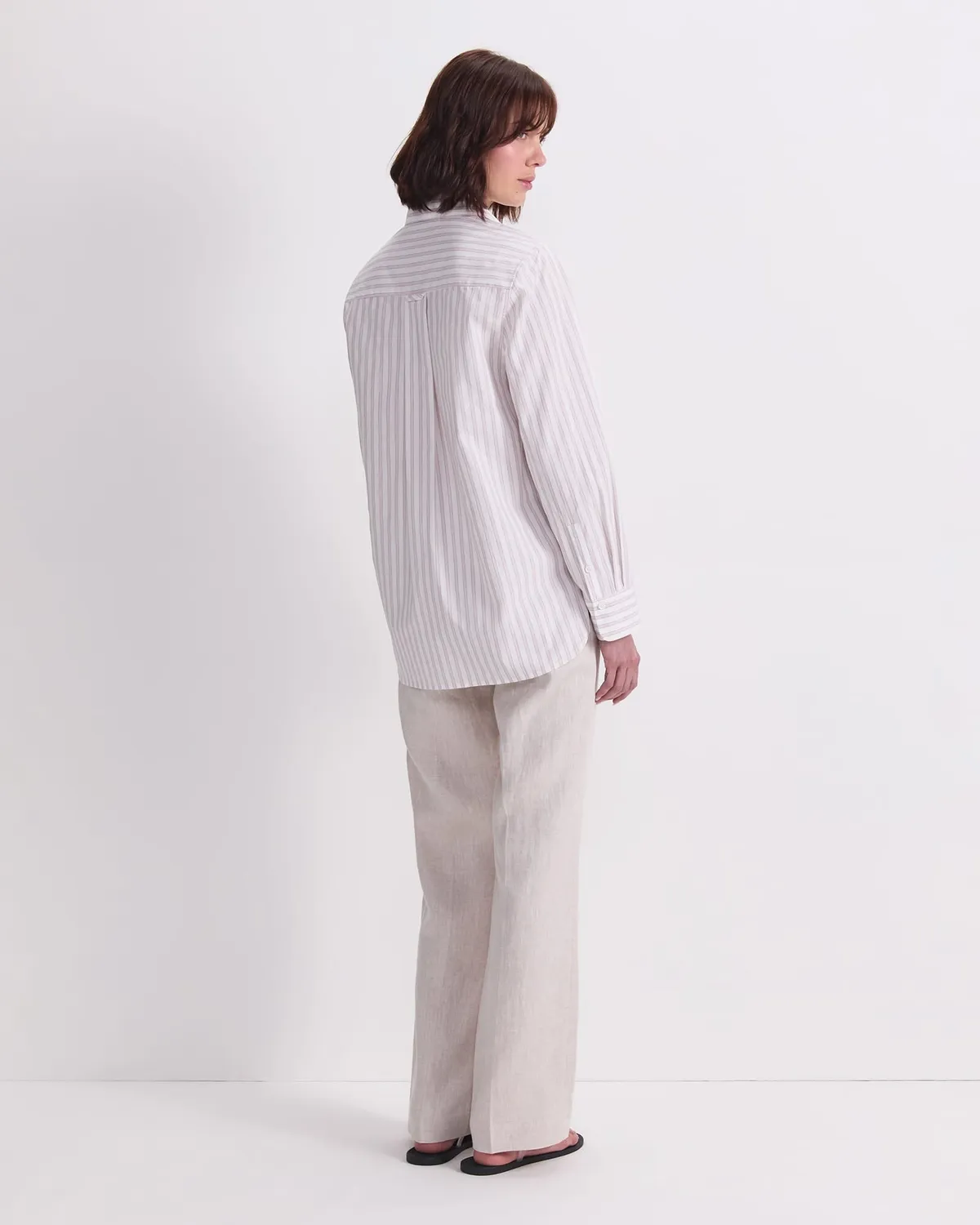 Sportscraft Logo Stripe Camicia donna cotone leggero a righe