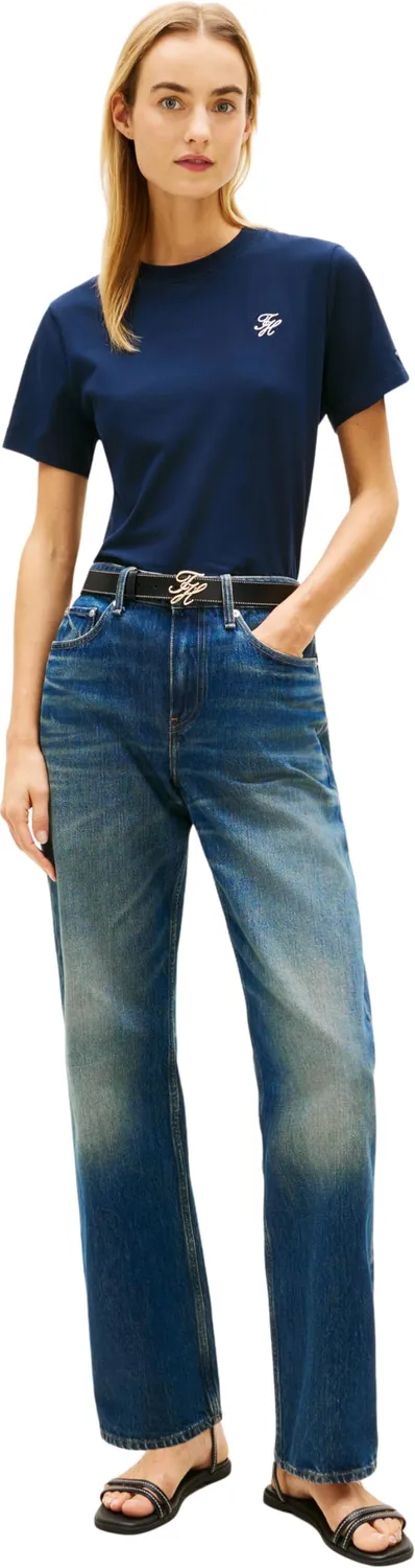 Tommy Hilfiger TH Script WW0WW47809 Maglietta Donna M