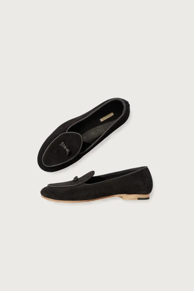 Massimo Alba Bshoesw mocassino camoscio nero donna dal 35 al 46