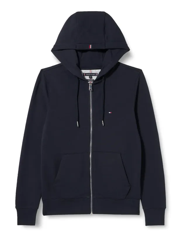 Tommy Hilfiger 1985 MW0MW29577 felpa zip uomo grigia