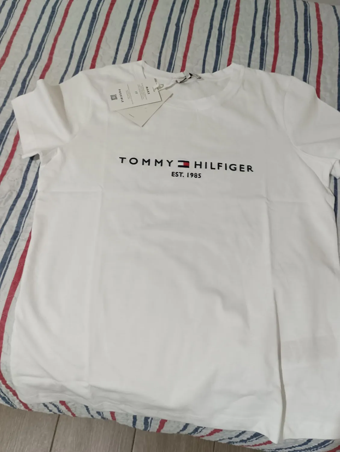 Tommy Hilfiger New Crew Neck Tee T-shirt Donna Slim