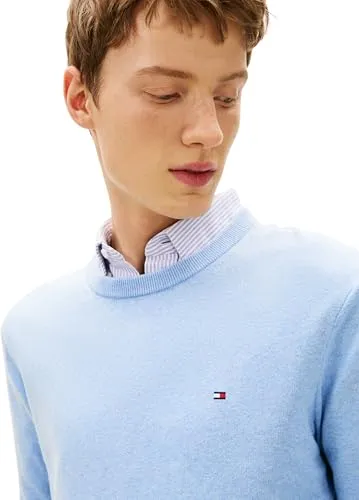 Tommy Hilfiger Maglione Uomo Girocollo L Blu Vessel Blue