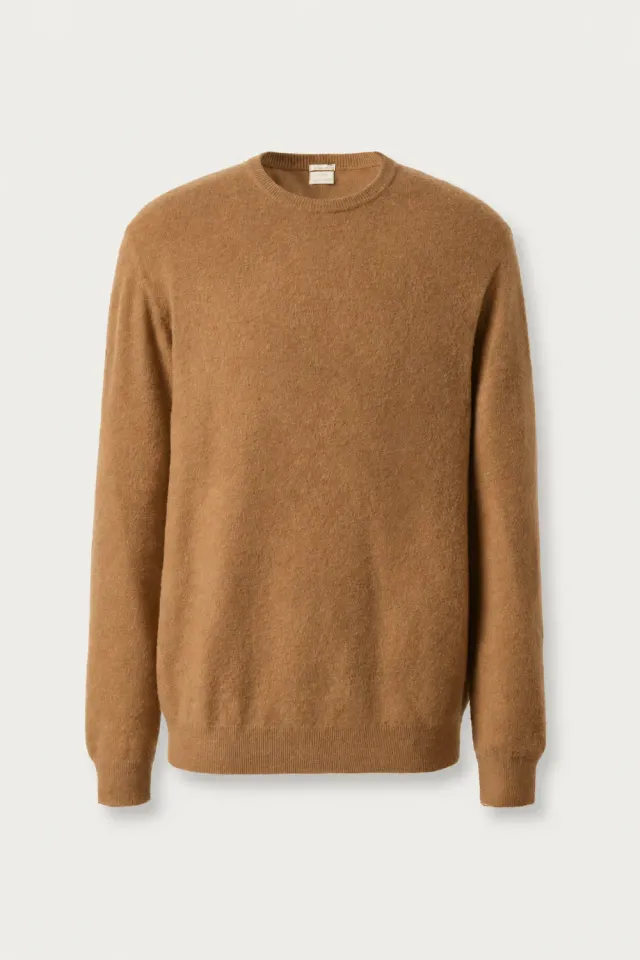 Massimo Alba Kane maglione girocollo cannella cashmere