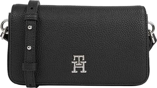 Tommy Hilfiger Emblem Flap Crossover borsa tracolla blu piccola
