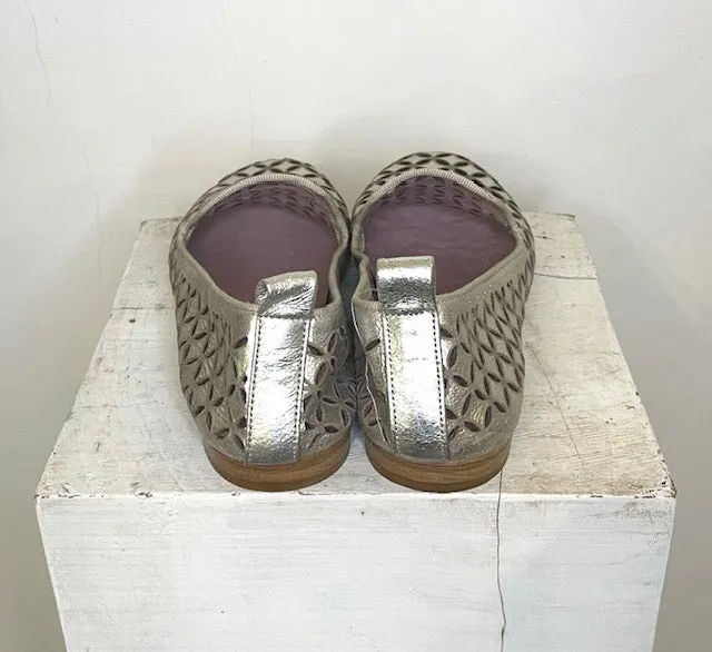 LOL Roma Mocassino Laserata loafer laminato oro