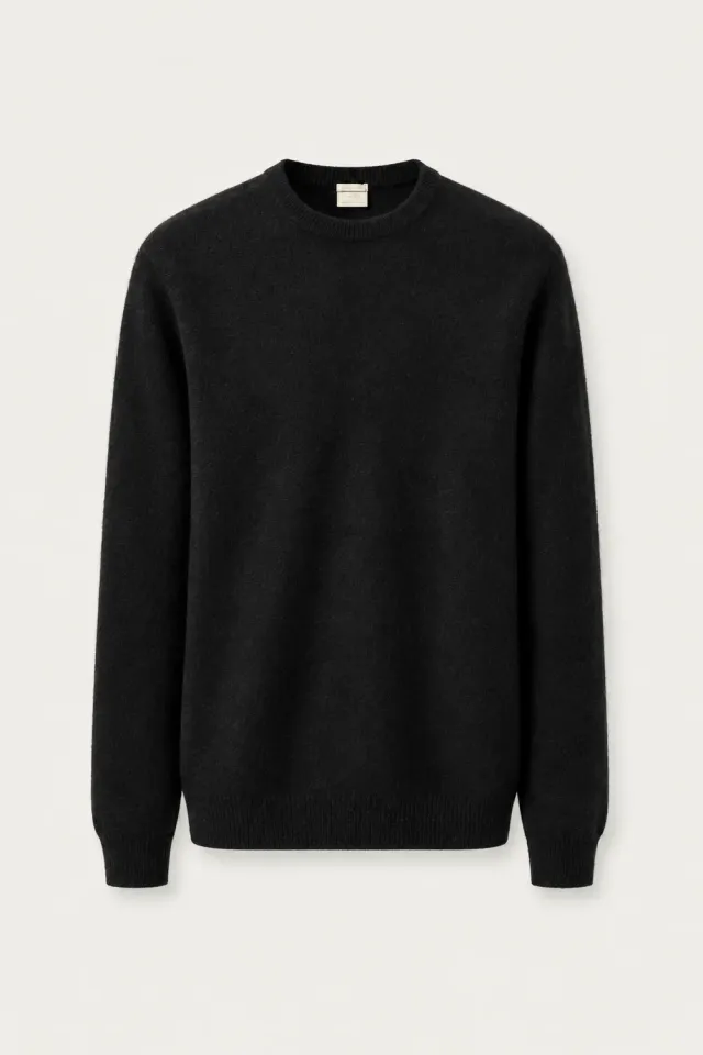 Massimo Alba Kane maglione nero cashmere