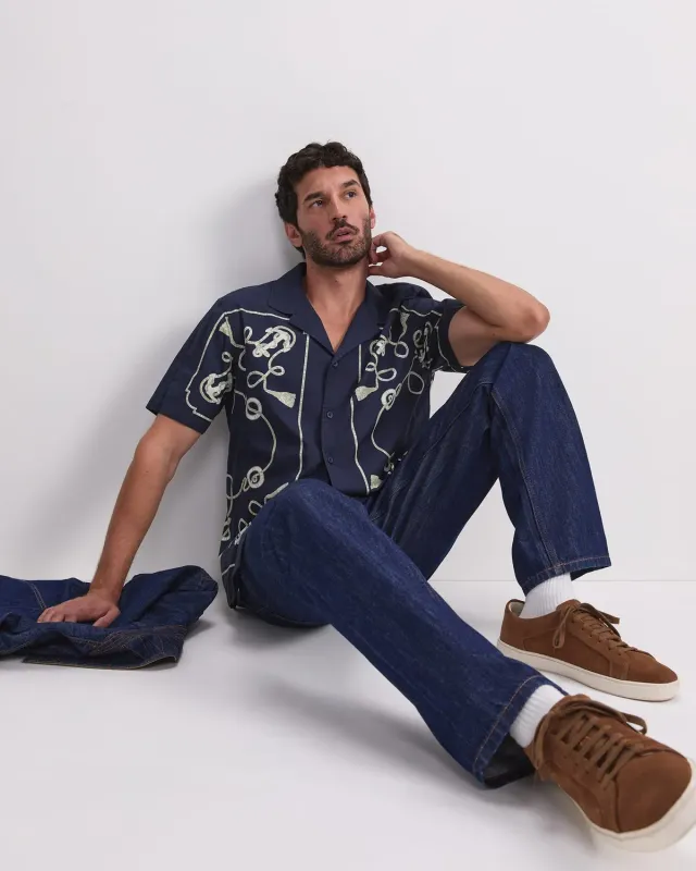 Sportscraft Sardinia Resort camicia uomo cotone fantasia nautica