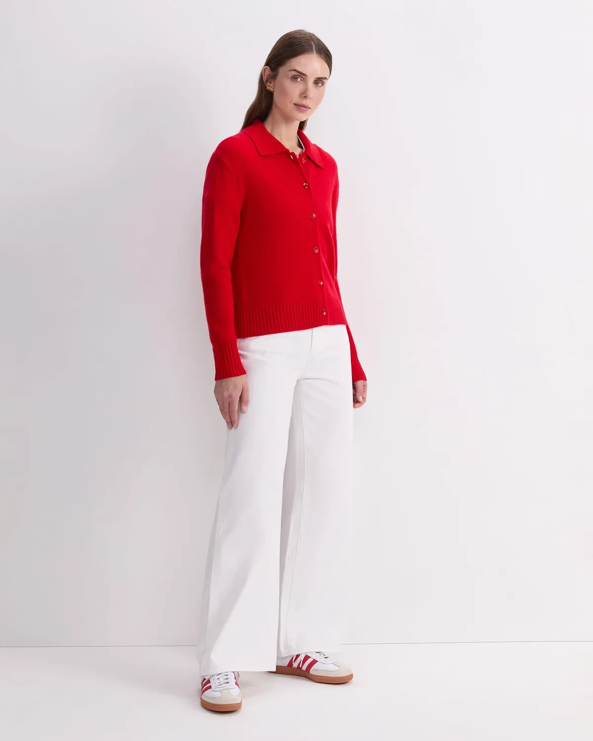 Sportscraft Sunshine Merino Shirt Cardigan donna lana merino