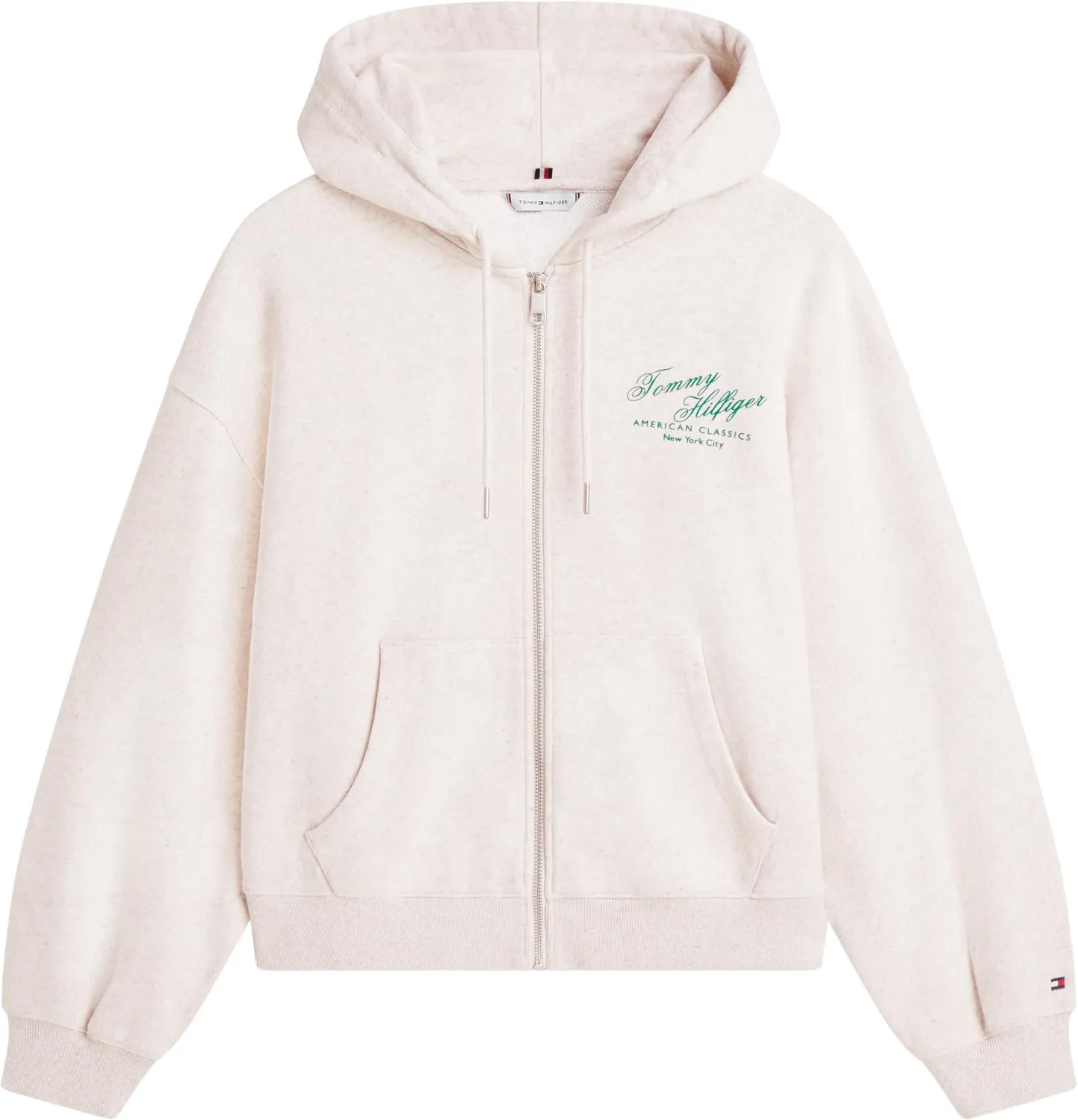 Tommy Hilfiger Modern Script WW0WW47845 felpa zip S beige