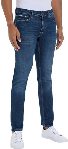 Tommy Hilfiger Denton MW0MW35713 jeans uomo Baker Indigo elasticizzato
