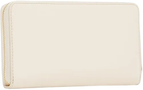 Tommy Hilfiger Logotape portafoglio donna beige con zip