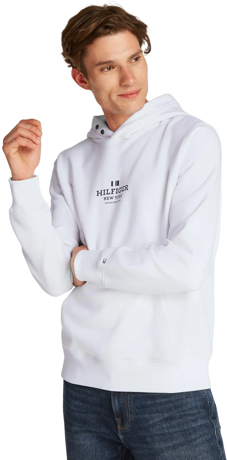 Tommy Hilfiger felpa cappuccio uomo taglia S blu felpata