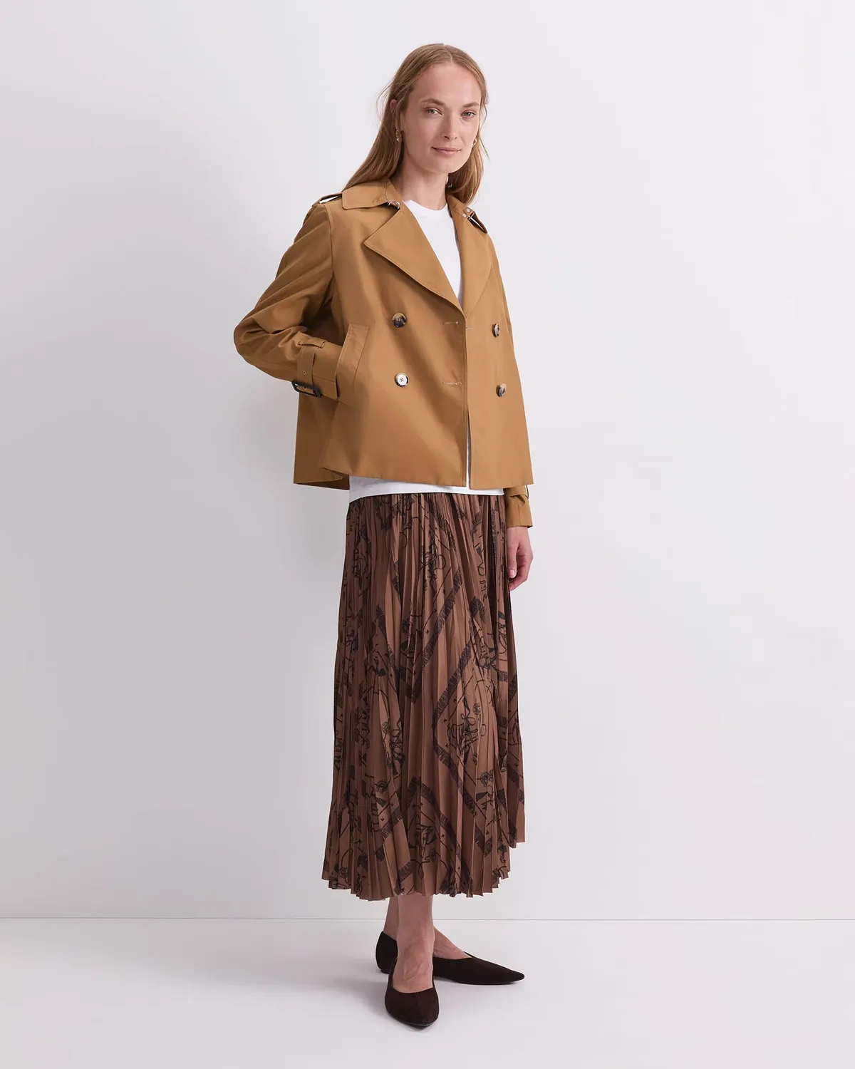 Sportscraft Audrey Crop trench donna lino corto