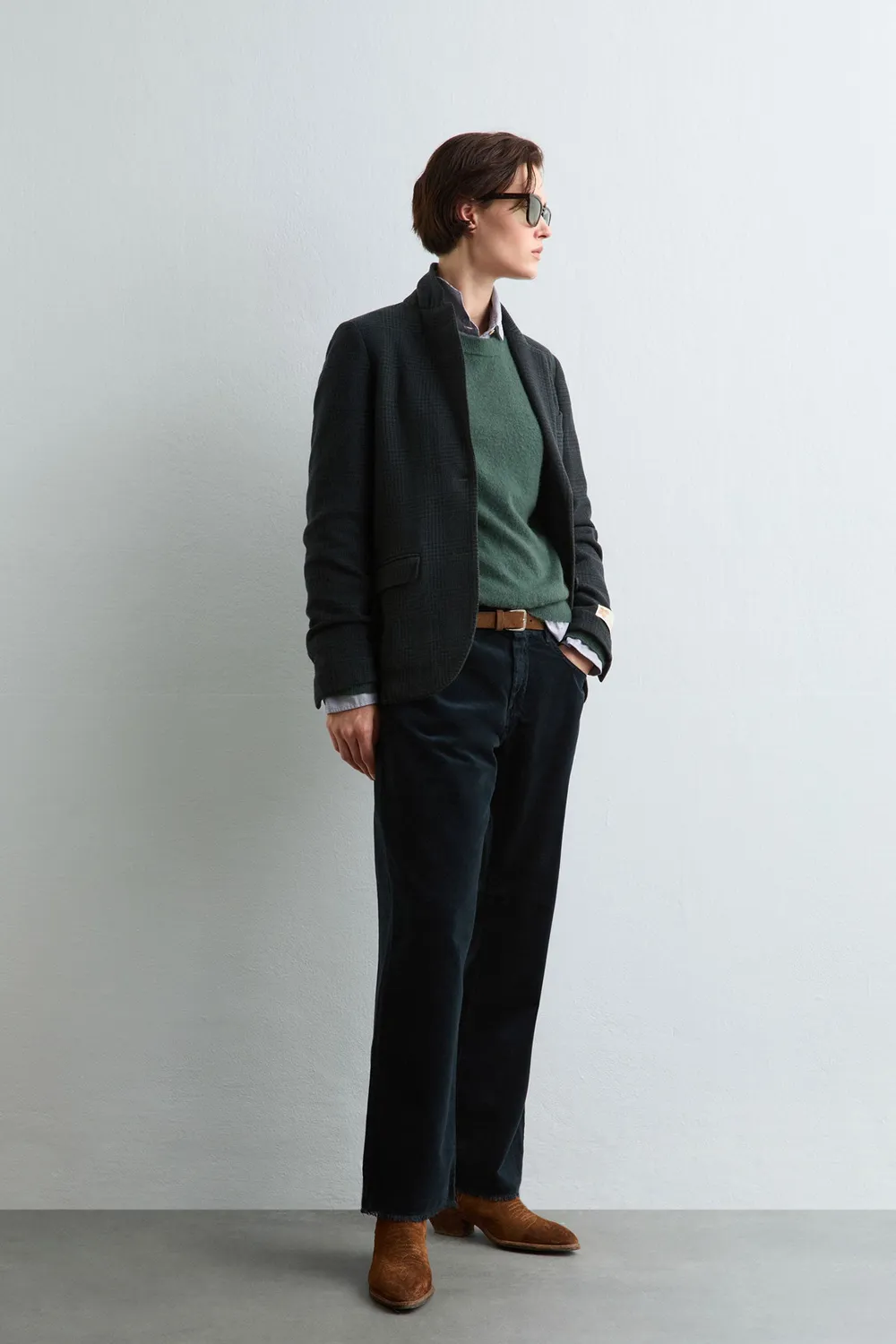 Massimo Alba Alosa-Cut pantaloni blu velluto