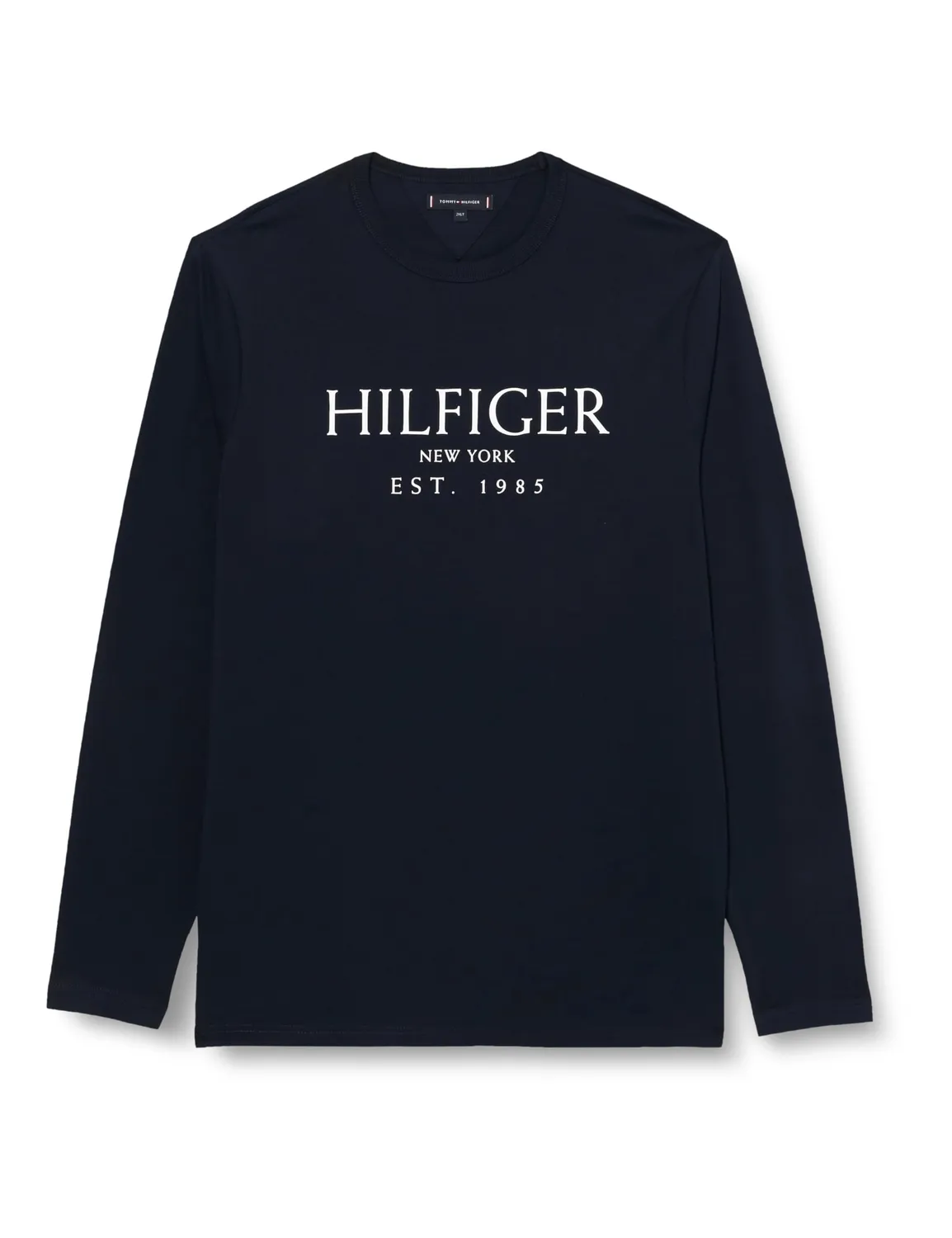 Tommy Hilfiger maglietta maniche lunghe nera girocollo