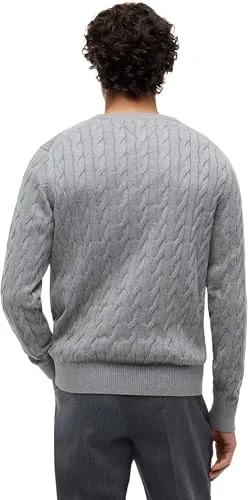 Tommy Hilfiger Classic Cotton Cable MW0MW33132 maglione cotone nero