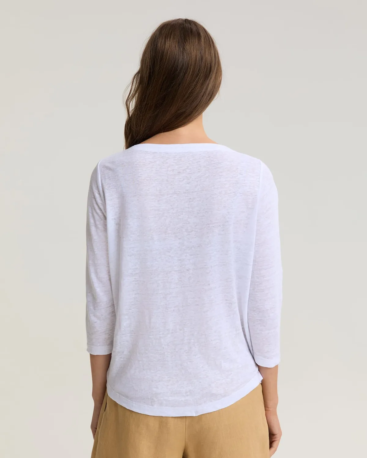 Sportscraft Cecile 121035 top lino argentato donna