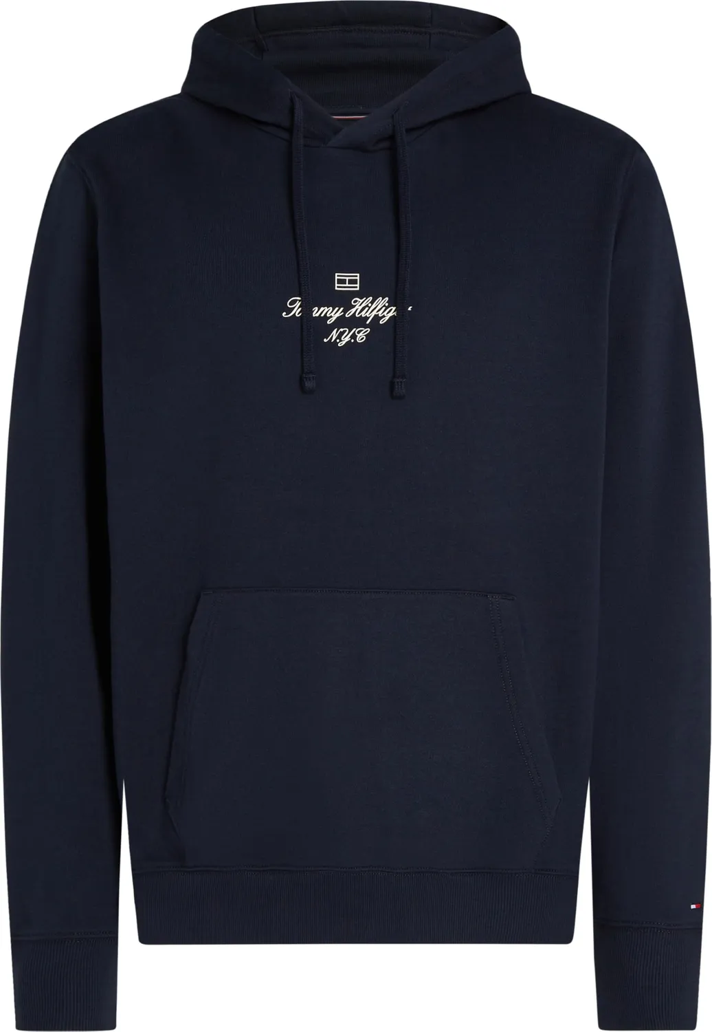 Tommy Hilfiger Outline Flag Script felpa uomo M Desert Sky