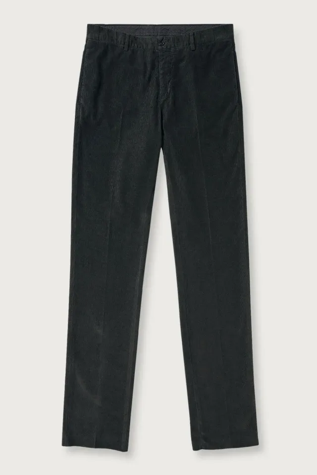 Massimo Alba Mauko pantaloni vellutino nero lavato