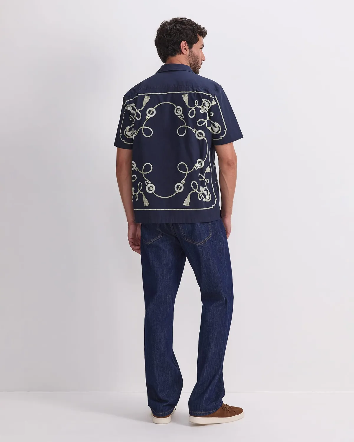 Sportscraft Sardinia Resort camicia uomo cotone fantasia nautica
